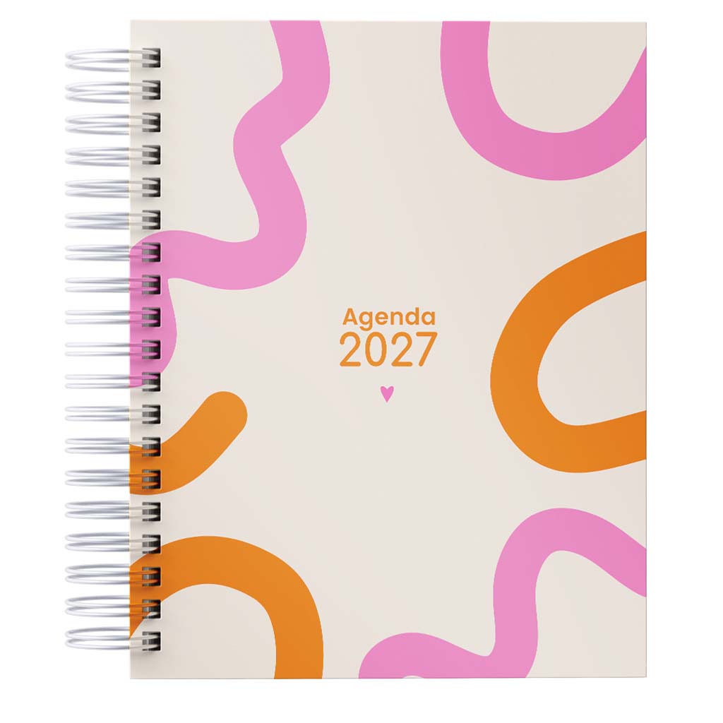 Agenda Semanal 2027 Datada com Horários A5 Capa Dura Fosca Wire-o – 3 Dias por Página | Várias Capas Disponíveis - Imagem 18