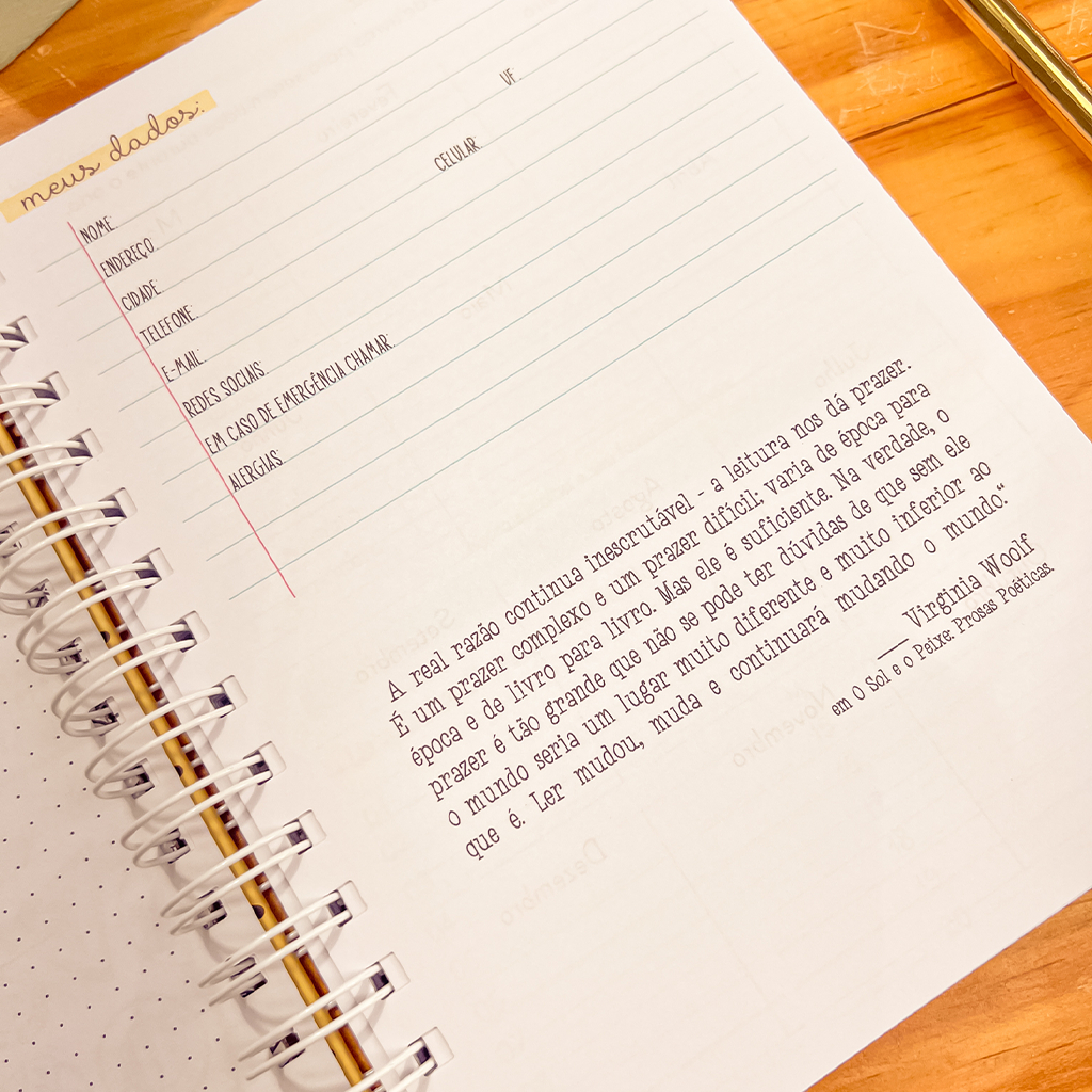Caderno de Leitura Encadernado A5 - Imagem 3