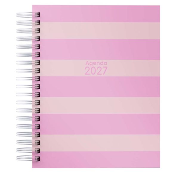 Agenda 2027 Completo Datado A5 Capa Dura com Horários e Controle Financeiro – 1 ou 2 Dias por Página | Várias Capas