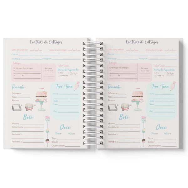 Caderno de Pedidos Confeiteira