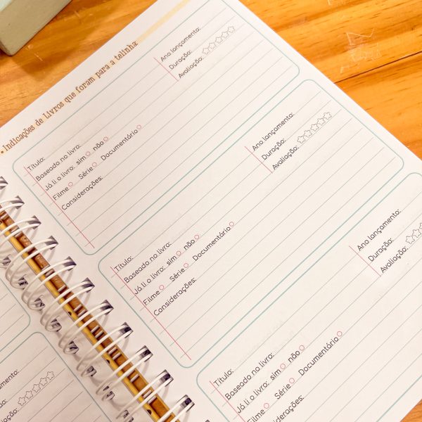 Caderno de Leitura Encadernado A5