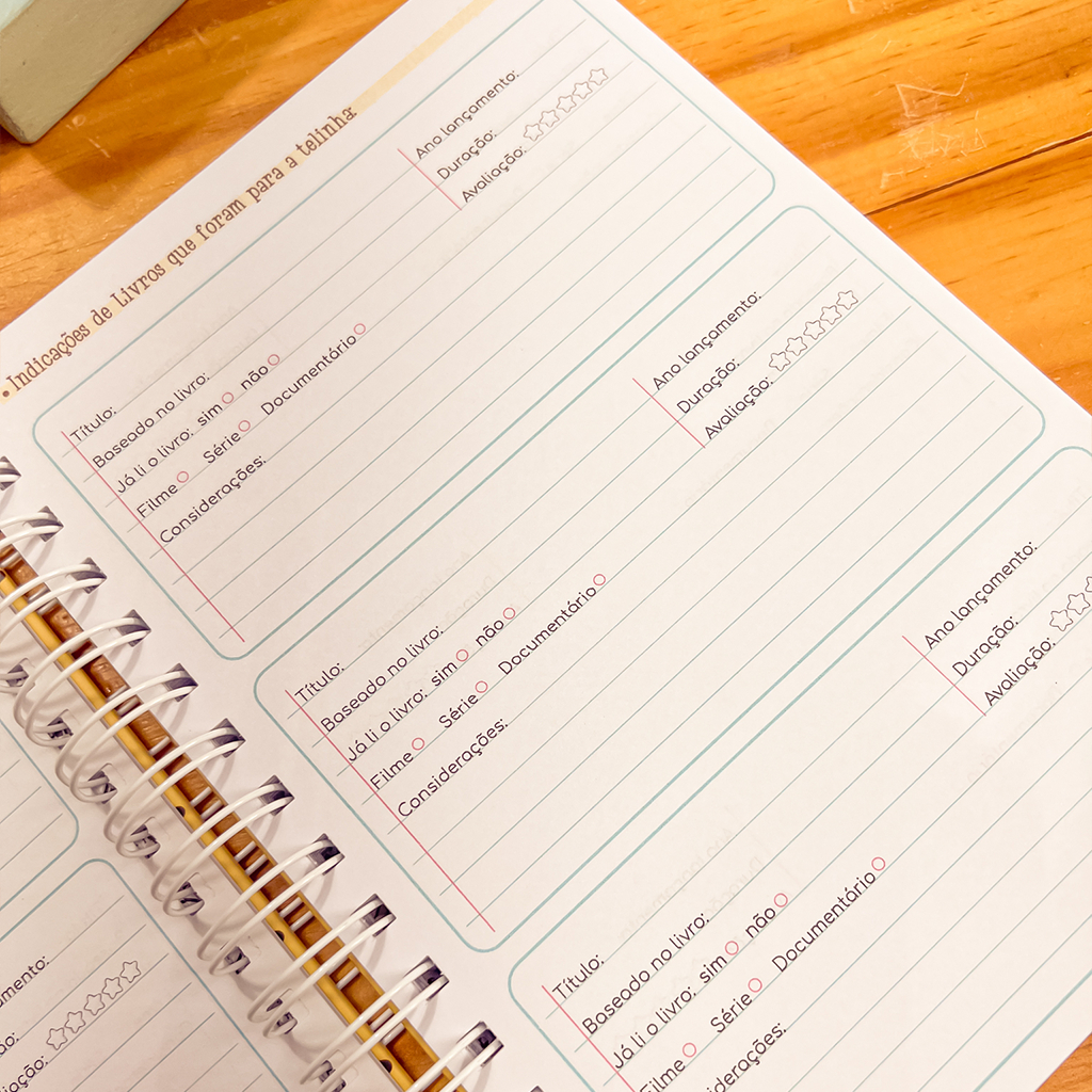 Caderno de Leitura Encadernado A5 - Imagem 8