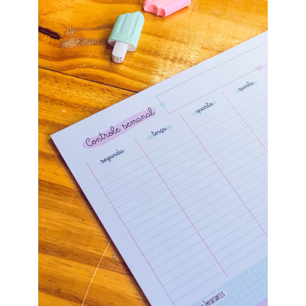 Planner Semanal Blocado A4 - Imagem 5