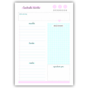 Planner Diário Blocado A5