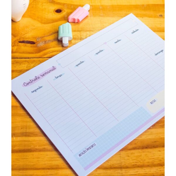 Planner Semanal Blocado A4