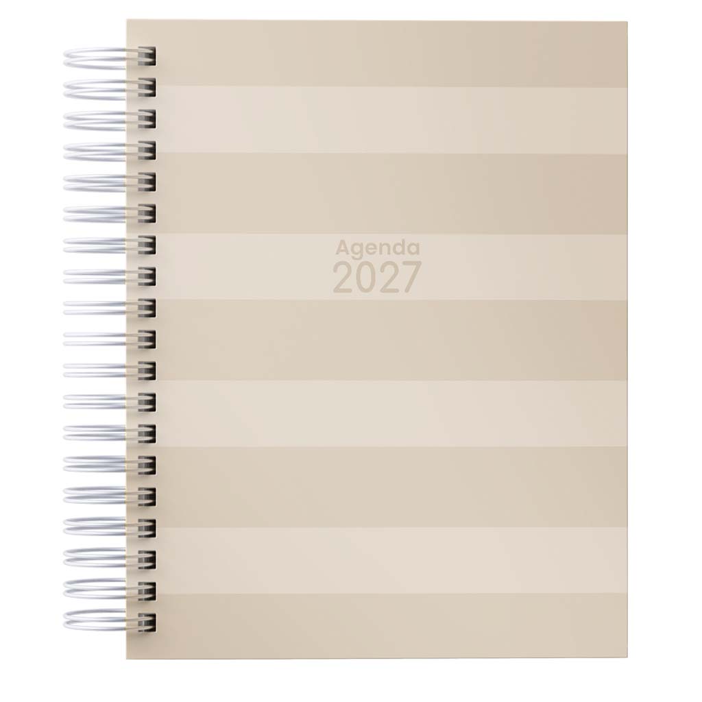 Agenda Semanal 2027 Datada com Horários A5 Capa Dura Fosca Wire-o – 3 Dias por Página | Várias Capas Disponíveis - Imagem 16